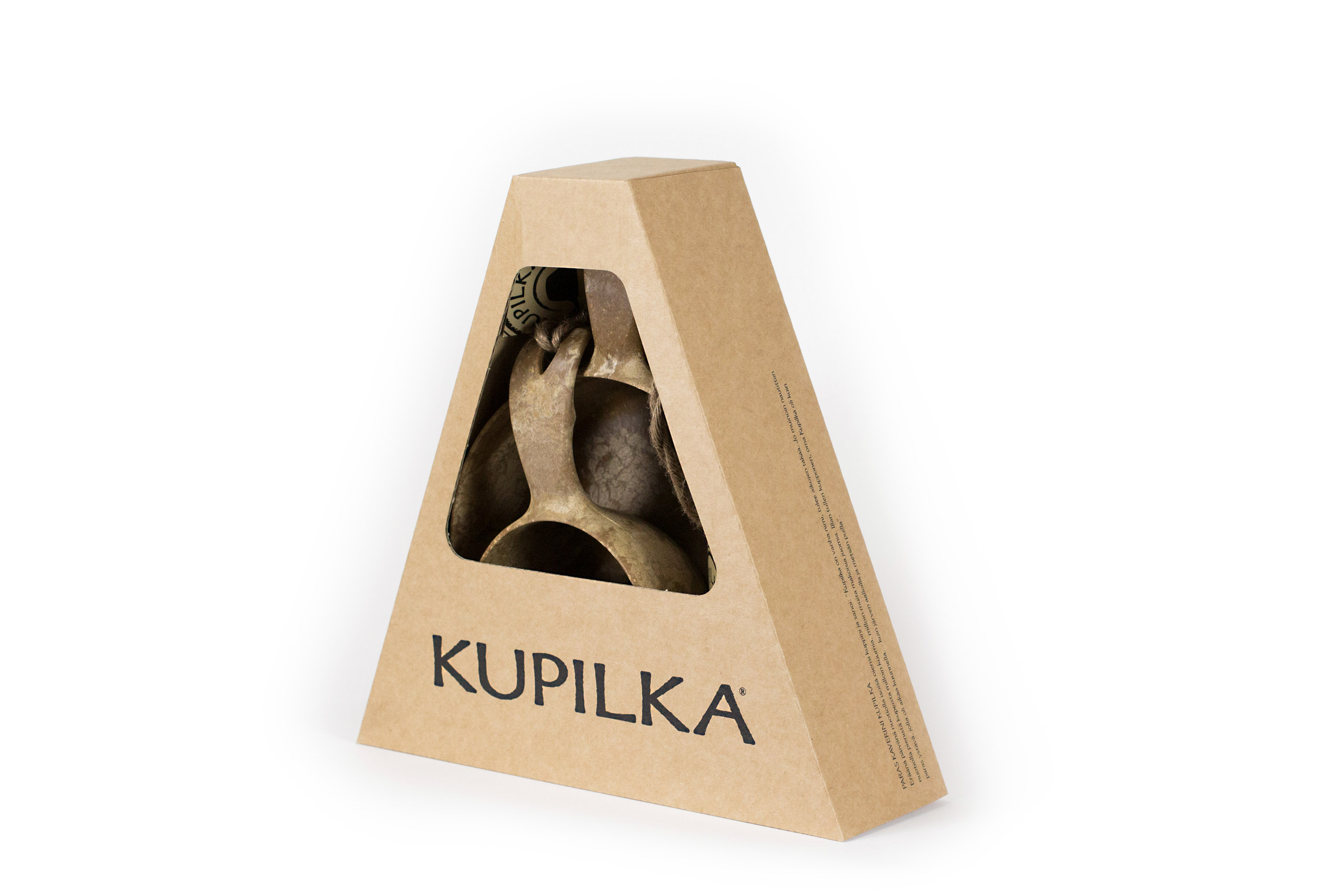 Set de 4 couverts Kupilka noir en bois finlandais écologique et recyclable