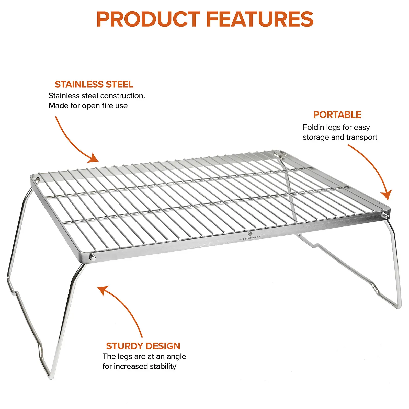 Stabilotherm - BBQ Grid - Grille pliable - Large
