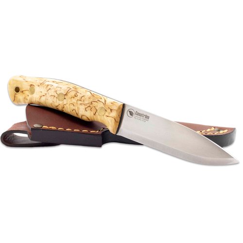 Casstrom No.10 Swedish Forest Knife, Sleipner, Curly Birch/Scandi