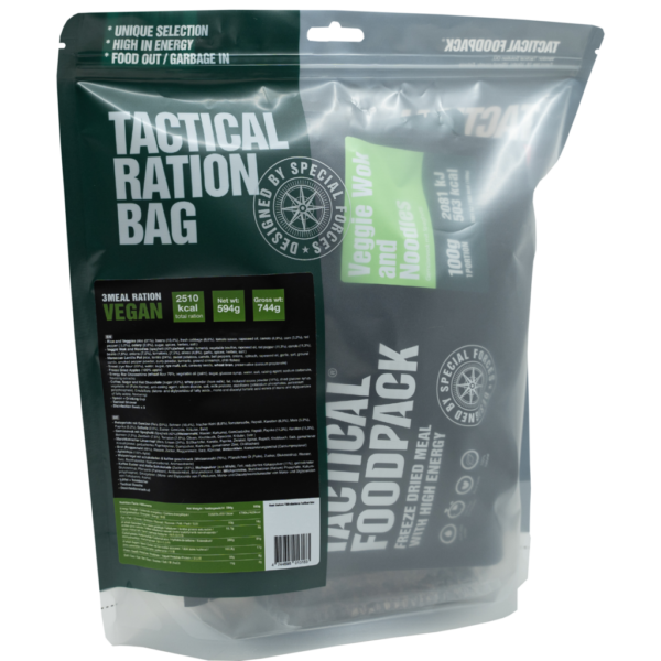 Tactical FoodPack - 3 Meal Ration VEGAN - 501g