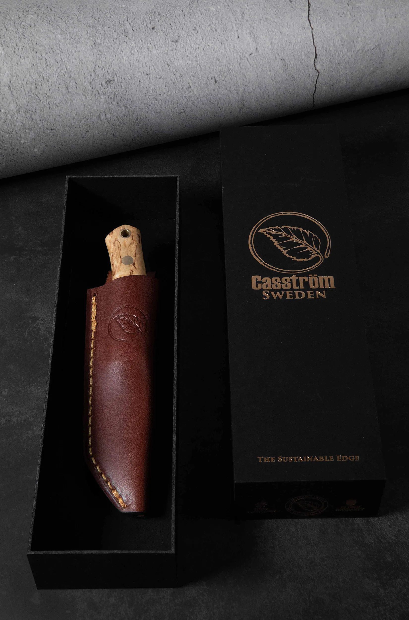 Casström – No.8 Swedish Forest Knife – Curly Birch - 14C28n