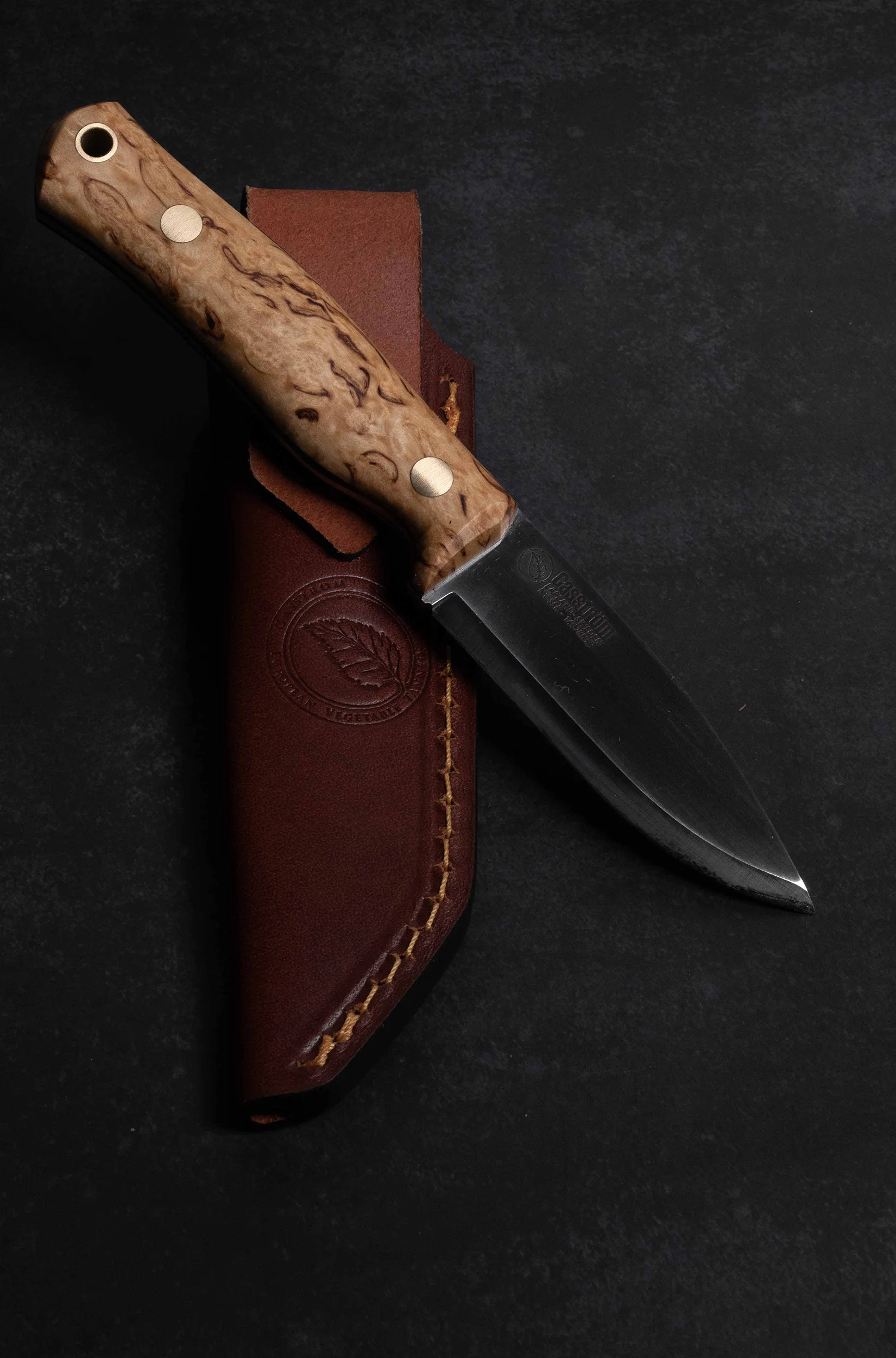 Casström – No.8 Swedish Forest Knife – Curly Birch - 14C28n