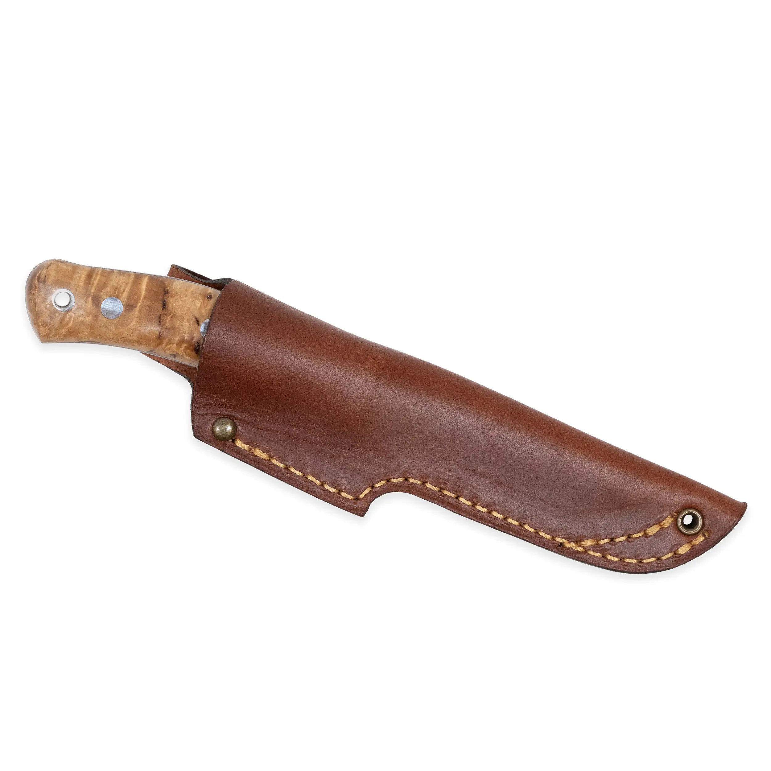 Casström - No.10 Swedish Forest Knife - Stabilised Curly Birch - 14C28n