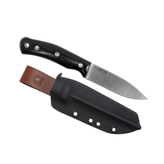 Casström - No.10 Swedish Forest Knife - Black Micarta - 14C28n - Kydex