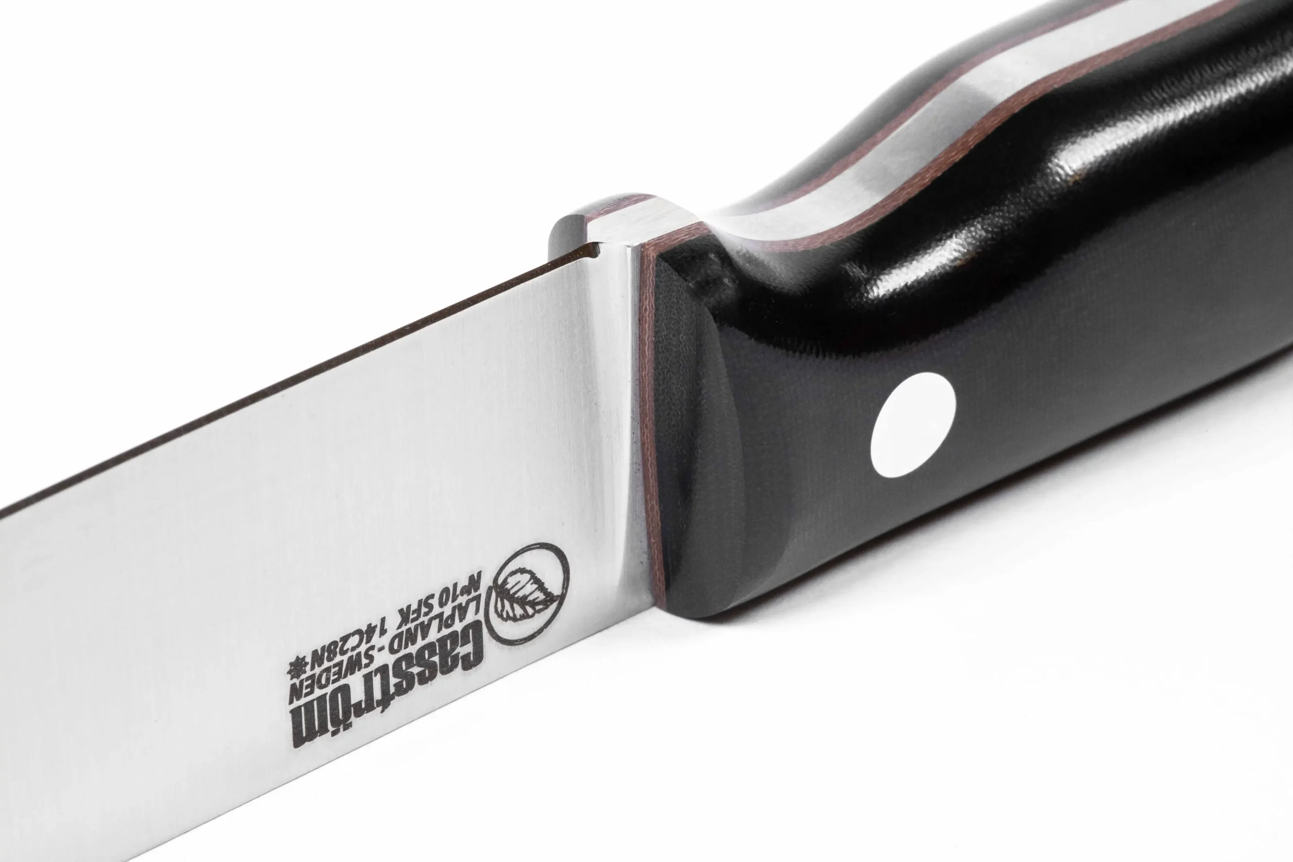Casström - No.10 Swedish Forest Knife - Black Micarta - 14C28n - Kydex