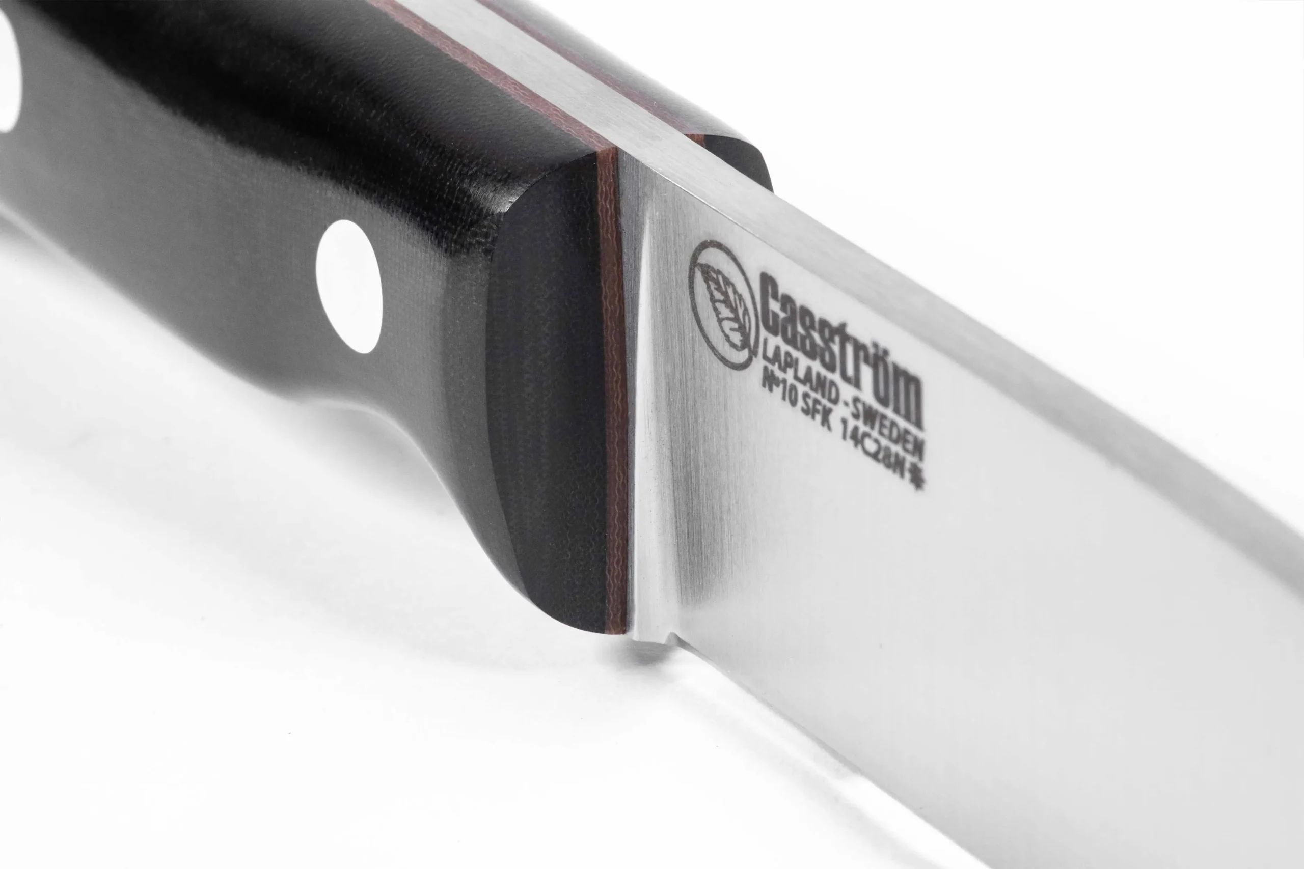 Casström - No.10 Swedish Forest Knife - Black Micarta - 14C28n - Kydex