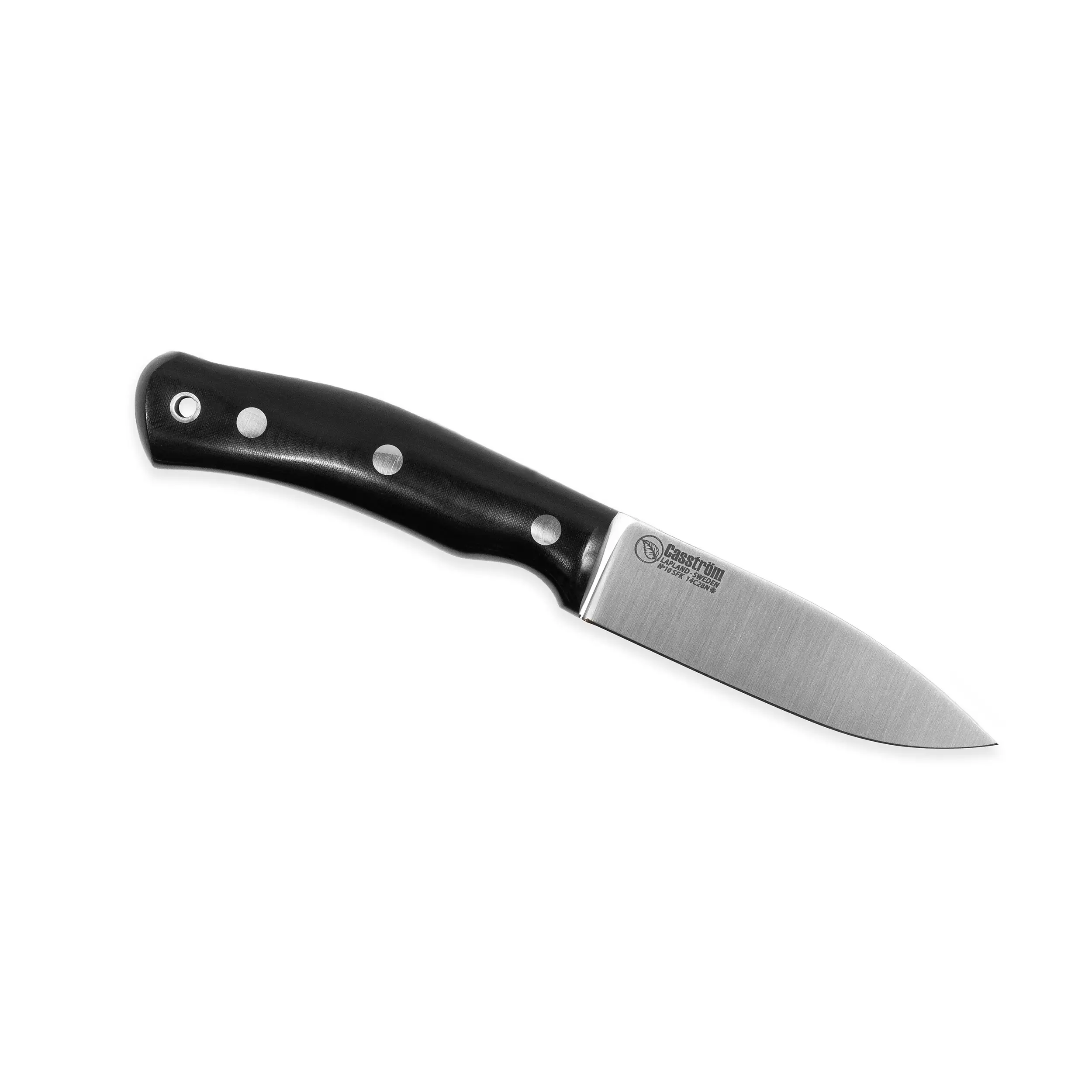 Casström - No.10 Swedish Forest Knife - Black Micarta - 14C28n - Kydex