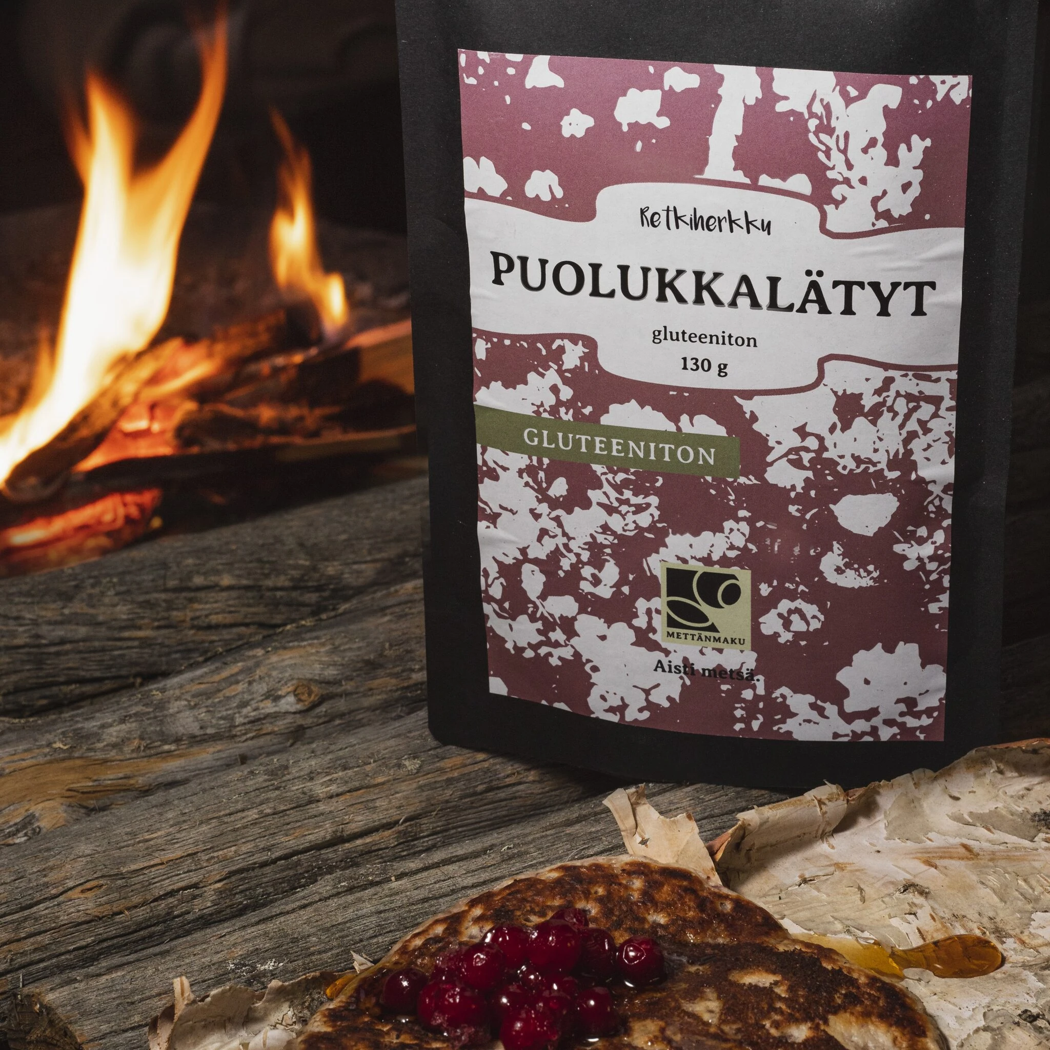 MettänMaku - Puolukkalätyt - Pâtes à Pancake à l'Airelle (Avoine & Sarrasin)
