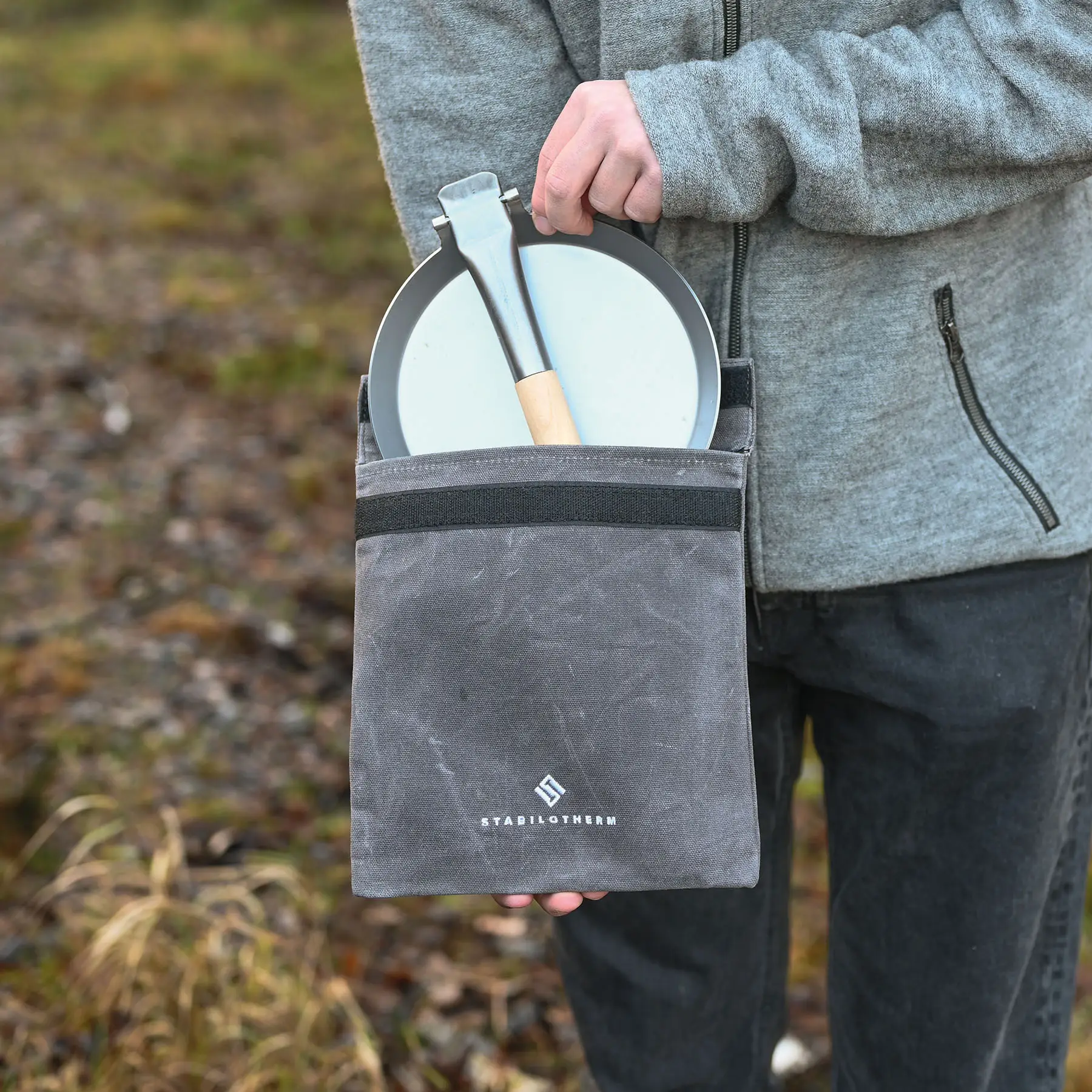 Förvaringspåse canvas no.1 - Sac en toile pour poêle à frire tenue à la main