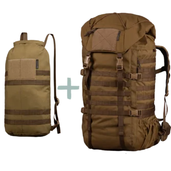 Savotta - KANTAMUS 60L + HATKA/ASKARE - Brown bundle