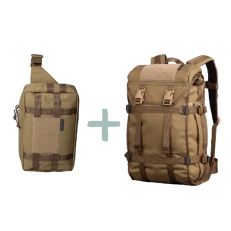 Savotta - KAHAKKA 25L + HATKA/ASKARE - Brown bundle