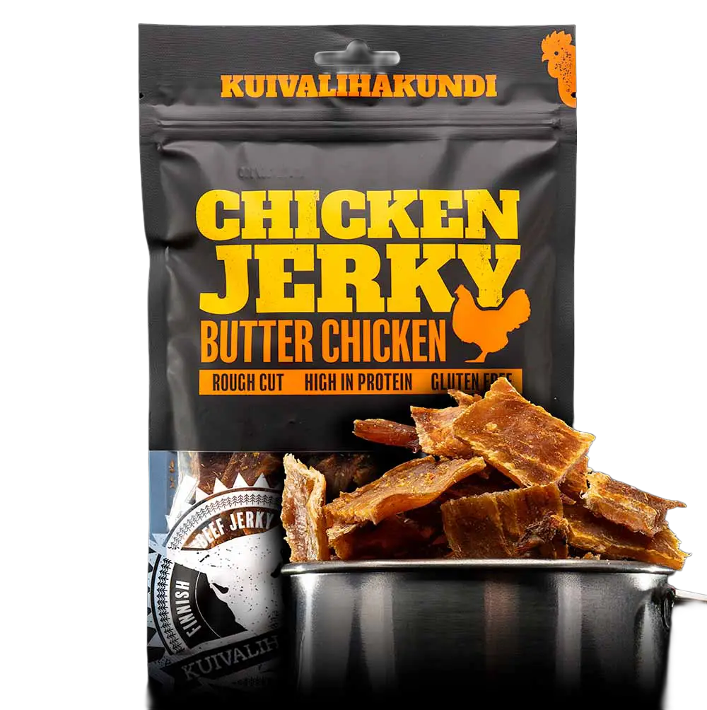 Kuivalihakundi - Chicken Jerky - Butter Chicken
