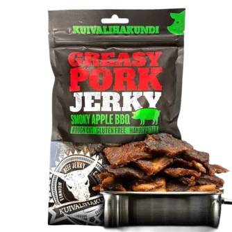 Kuivalihakundi - Greasy Pork Jerky - Smoky Apple BBQ